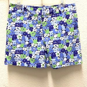 Talbots Heritage Blue & Green Floral Shorts- 8P